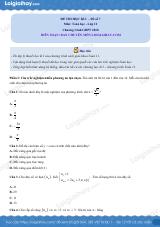Đề thi học kì 1 Toán 11 Chân trời sáng tạo - Đề số 7